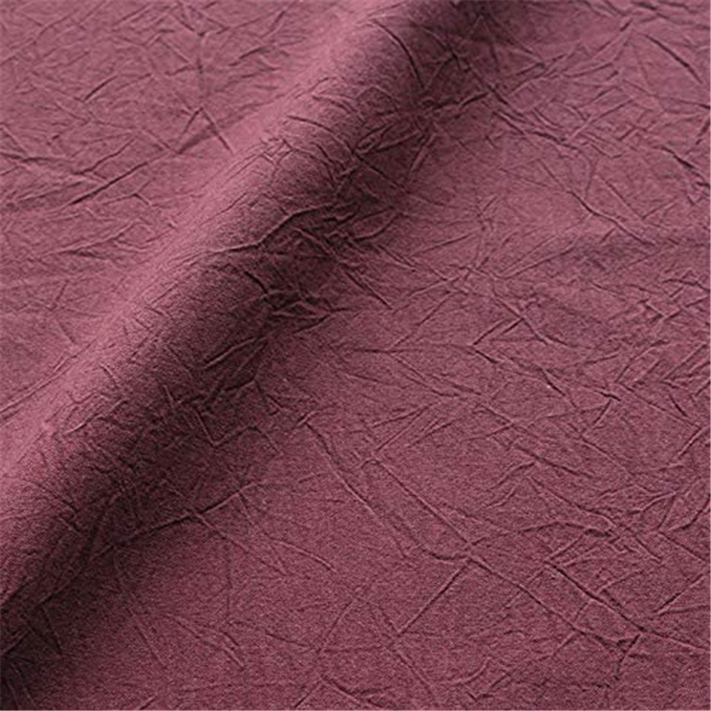 コスモテキスタイル シーチングハンドワッシャー 無地 シワ加工 ボルドー 巾約110cm×8m切売カット AD2678-247-8M 1枚（ご注文単位1枚）【直送品】