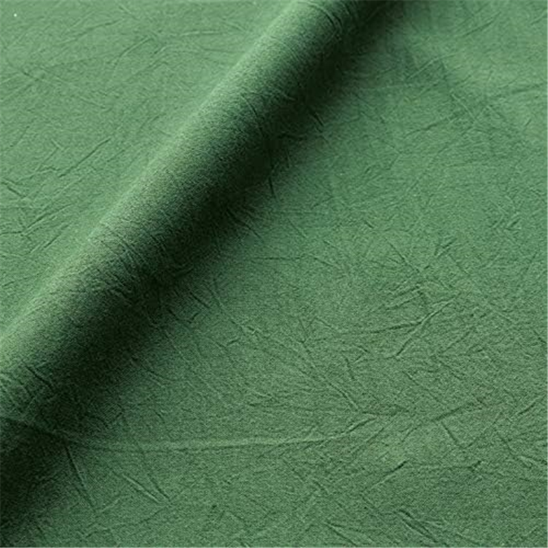 コスモテキスタイル シーチングハンドワッシャー 無地 シワ加工 ディープグリーン 巾約110cm×8m切売カット AD2678-256-8M 1枚（ご注文単位1枚）【直送品】