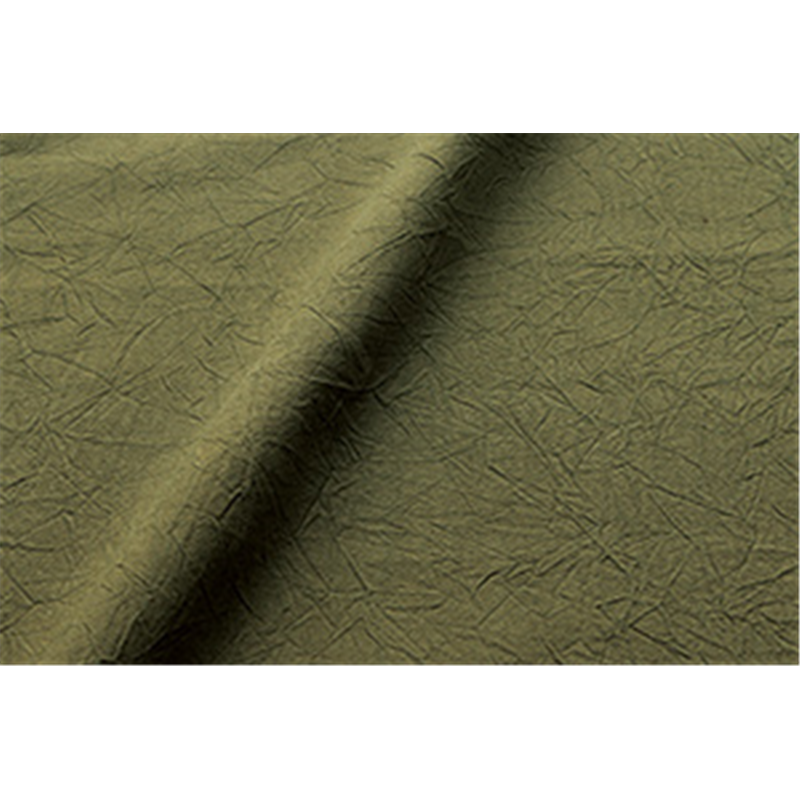 コスモテキスタイル シーチングハンドワッシャー 無地 シワ加工 カーキ 巾約110cm×3m切売カット AD2678-258-3M 1枚（ご注文単位1枚）【直送品】