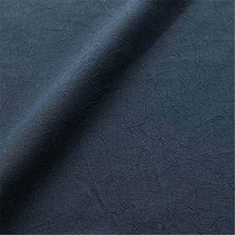 コスモテキスタイル シーチングハンドワッシャー 無地 シワ加工 インディゴ 巾約110cm×7m切売カット AD2678-267-7M 1枚（ご注文単位1枚）【直送品】