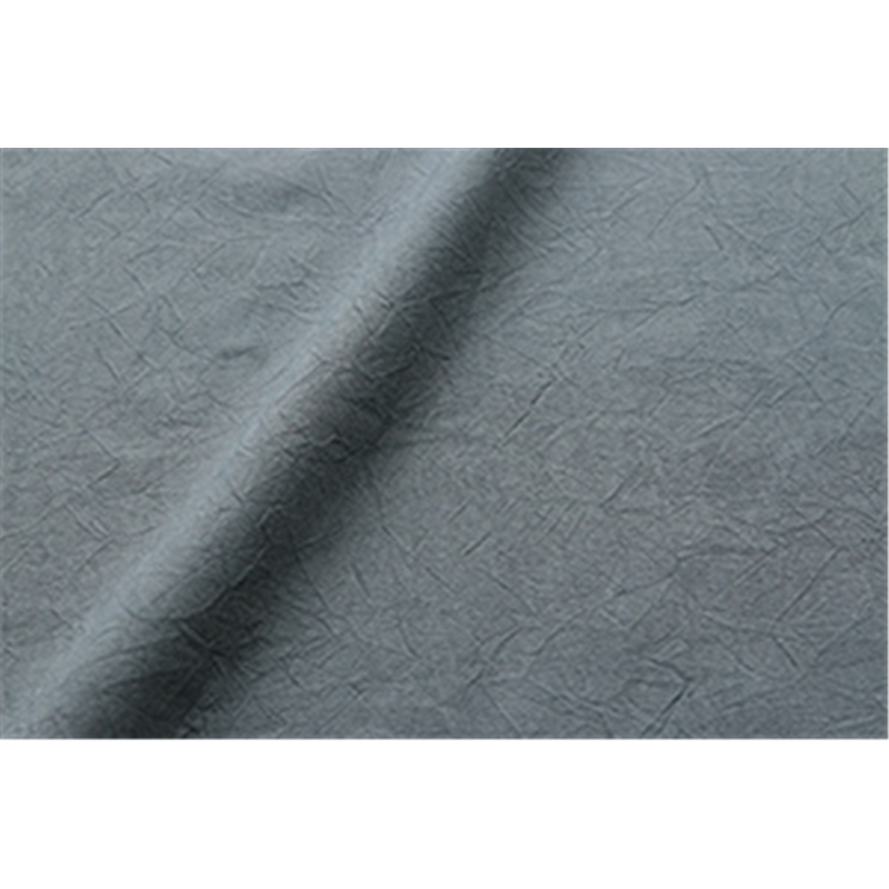 コスモテキスタイル シーチングハンドワッシャー 無地 シワ加工 ダークグレー 巾約110cm×1m切売カット AD2678-286-1M 1枚（ご注文単位1枚）【直送品】