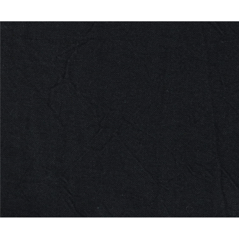 >コスモテキスタイル シーチングハンドワッシャー 無地 シワ加工 ブラック 巾約110cm0×2m切売カット AD2678-300-2M 1枚（ご注文単位1枚）【直送品】