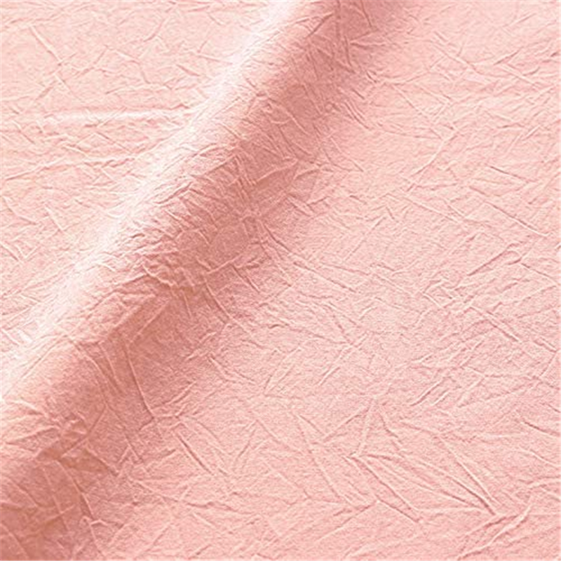 コスモテキスタイル シーチングハンドワッシャー 無地 シワ加工 ベビーピンク 巾約110cm×2m切売カット AD2678-32-2M 1枚（ご注文単位1枚）【直送品】