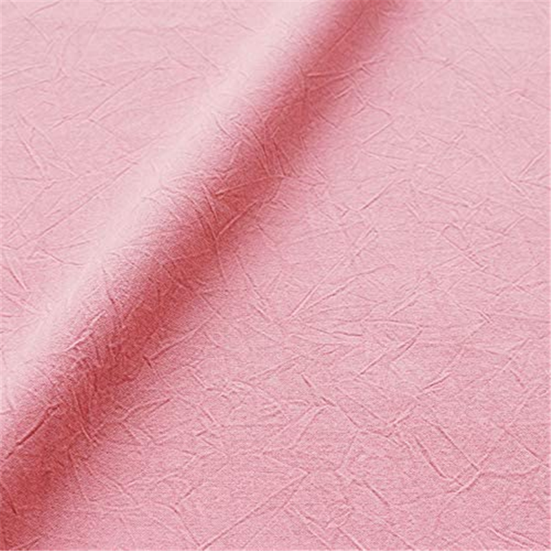 コスモテキスタイル シーチングハンドワッシャー 無地 シワ加工 ピンク 巾約110cm×2m切売カット AD2678-38-2M 1枚（ご注文単位1枚）【直送品】