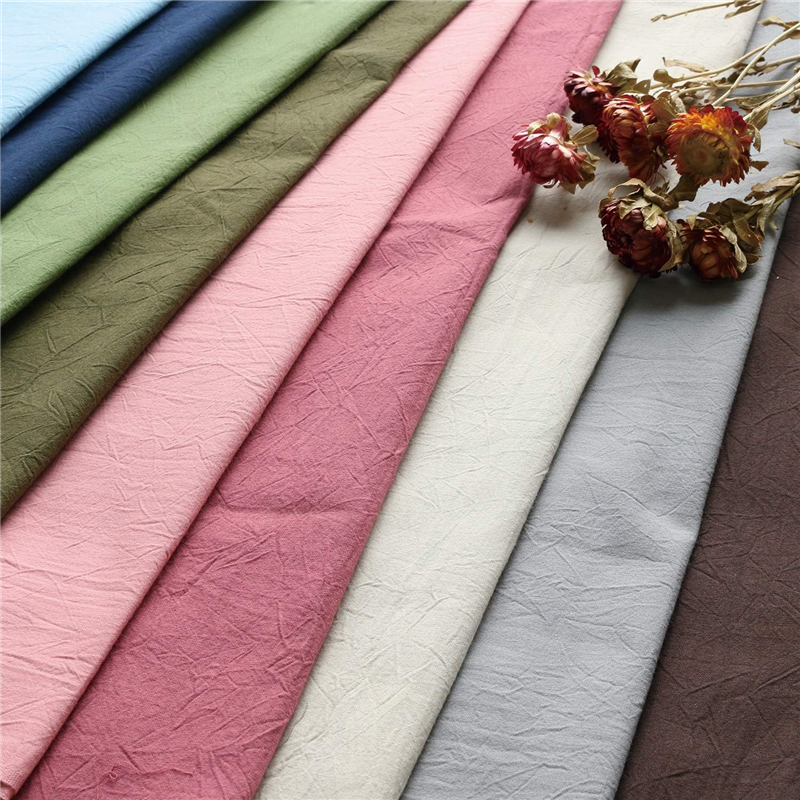 コスモテキスタイル シーチングハンドワッシャー 無地 シワ加工 グレージュ 巾約110cm×7m切売カット AD2678-50-7M 1枚（ご注文単位1枚）【直送品】