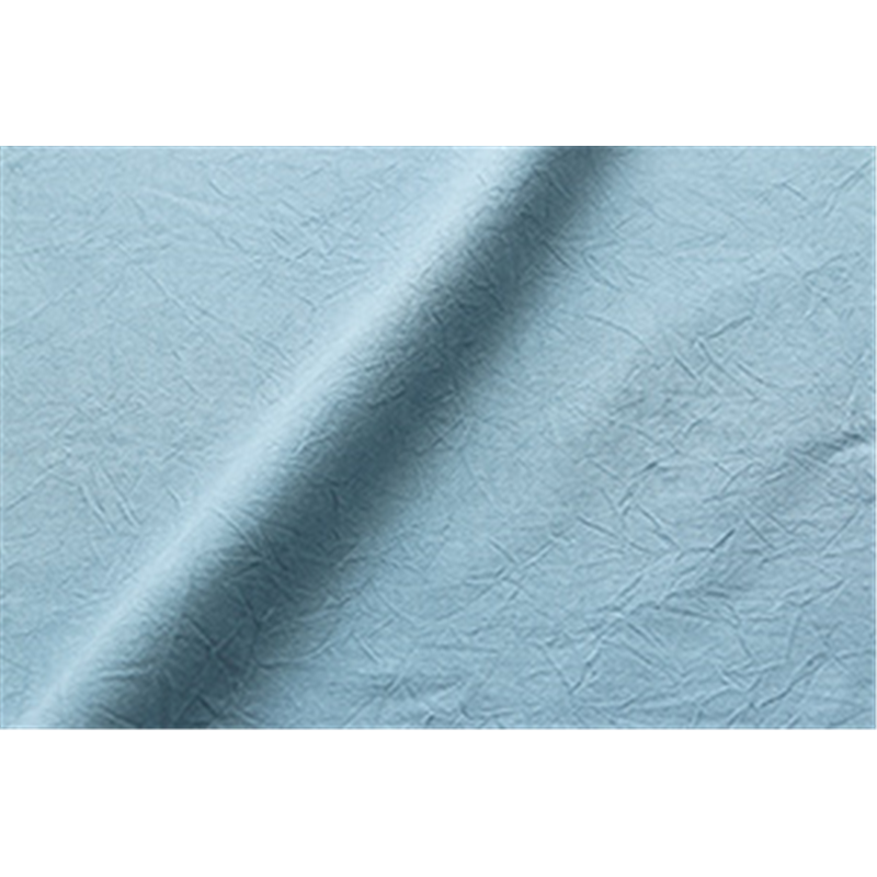 コスモテキスタイル シーチングハンドワッシャー 無地 シワ加工 ブルーグレー 巾約110cm×6m切売カット AD2678-82-6M 1枚（ご注文単位1枚）【直送品】