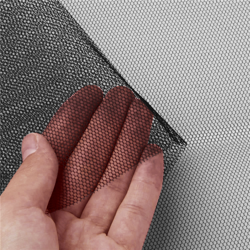 コスモテキスタイル セミハードチュール生地 50デニール 巾115cm×(半折)5m切売カット 黒 AD5035-20-5M 1枚（ご注文単位1枚）【直送品】