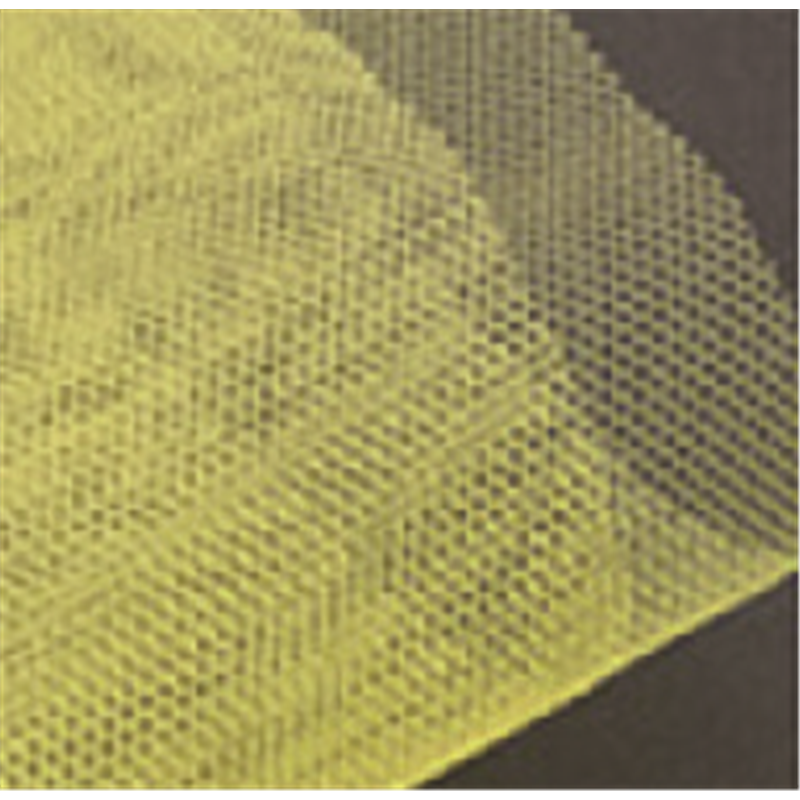 コスモテキスタイル セミハードチュール生地 50デニール 巾115cm×(半折)10m切売カット 黄 AD5035-6-10M ナイロン100% 1枚（ご注文単位1枚）【直送品】