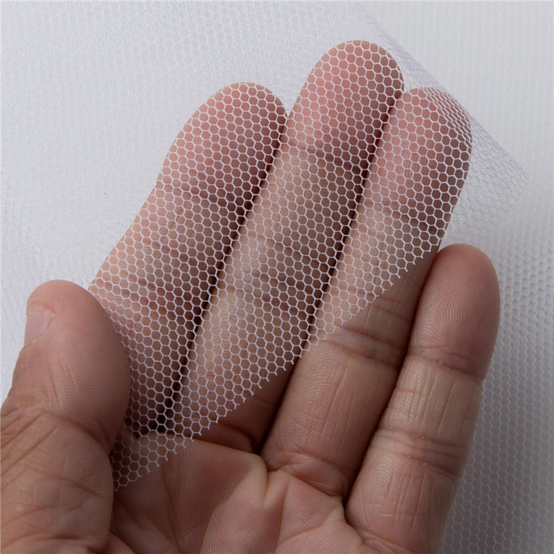 コスモテキスタイル セミハードチュール生地 50デニール 巾115cm×(半折)6m切売カット 白 AD5035-KW-6M ナイロン100% 1枚（ご注文単位1枚）【直送品】