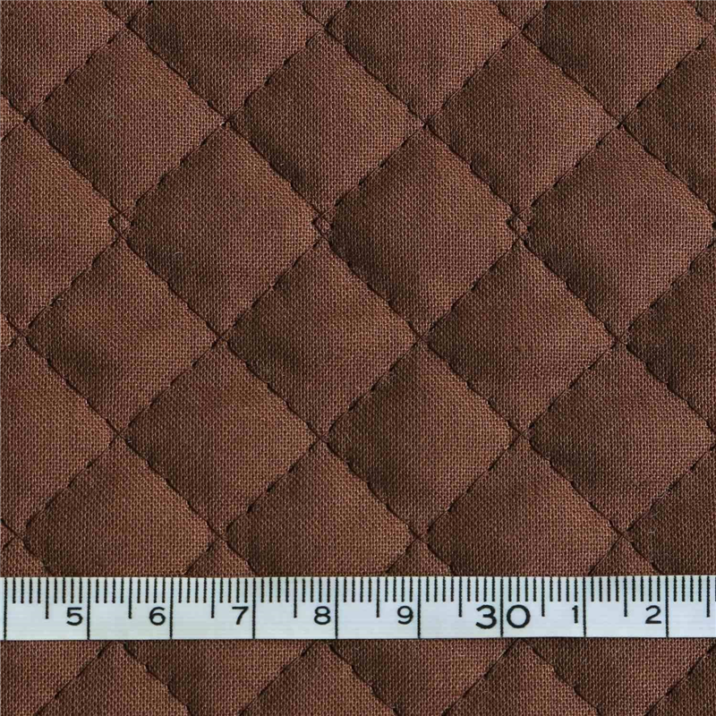 コスモテキスタイル キルティング生地 無地 巾85cm×5m切売カット 茶 AQ10000-214-5M 1枚（ご注文単位1枚）【直送品】