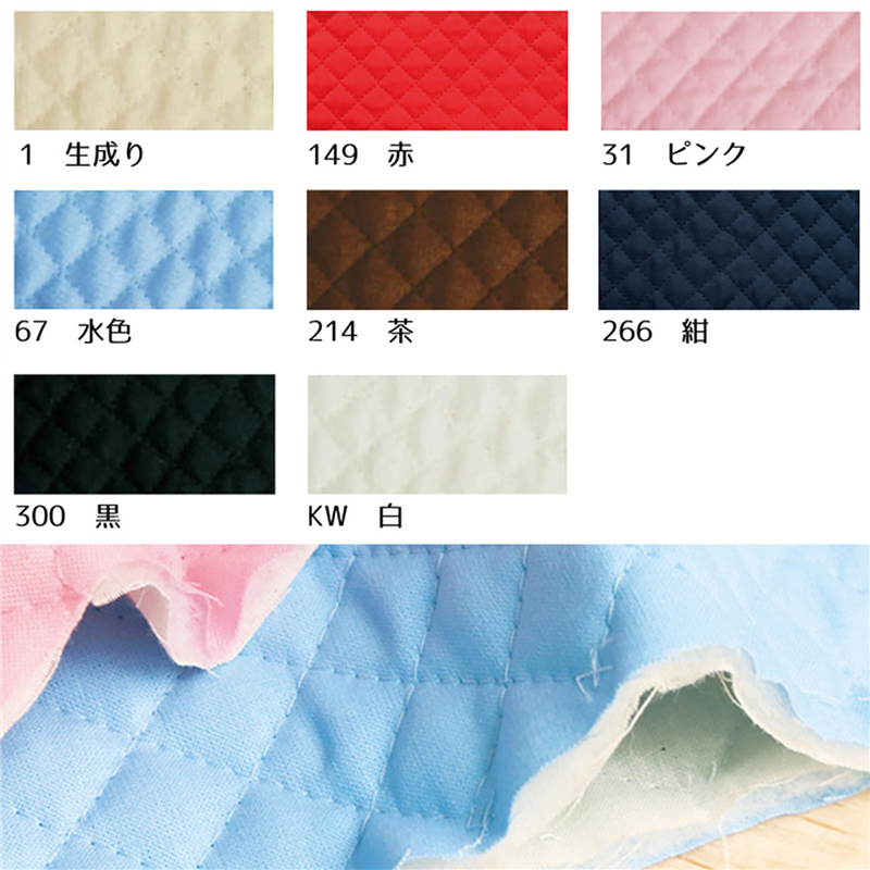 コスモテキスタイル キルティング生地 無地 巾85cm×5m切売カット 黒 AQ10000-300-5M 1枚（ご注文単位1枚）【直送品】