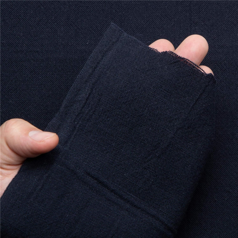 オリムパス製絲 あづみ野木綿 約108cm巾×1mカット色番28 藍鉄 AZUMINO-28 1枚（ご注文単位1枚）【直送品】