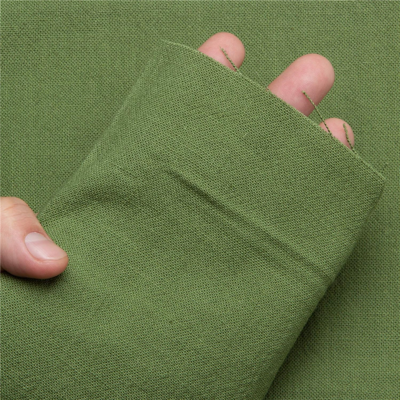 オリムパス製絲 あづみ野木綿 約108cm巾×1mカット色番4 草色 AZUMINO-4 1枚（ご注文単位1枚）【直送品】