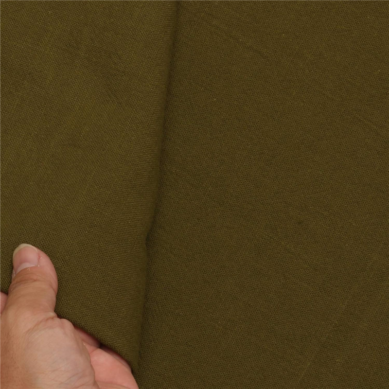 オリムパス製絲 あづみ野木綿生地 巾108cm×5m切売カット 鶯色 AZUMINO-58 1枚（ご注文単位1枚）【直送品】