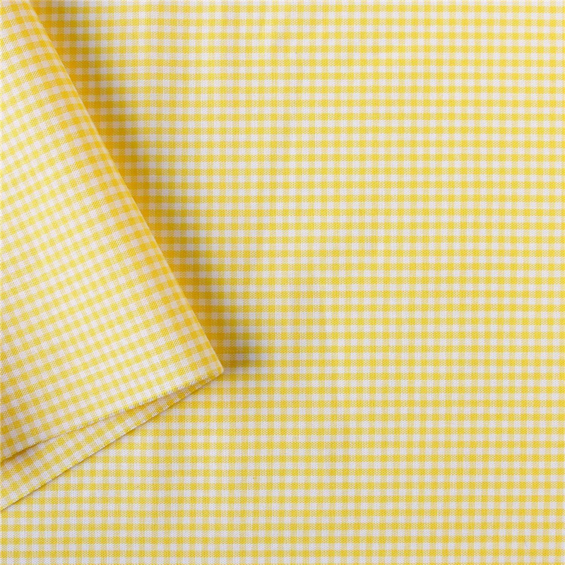 日本紐釦貿易 40sギンガムチェック 小 巾110cm×2m切売カット イエロー B53000Z-103-2M 1枚（ご注文単位1枚）【直送品】