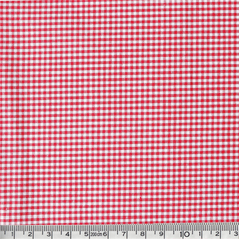 日本紐釦貿易 40sギンガムチェック 小 巾110cm×4m切売カット レッド B53000Z-104-4M 1枚（ご注文単位1枚）【直送品】