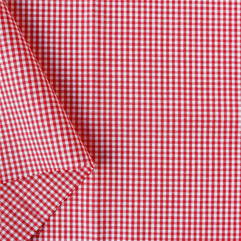 日本紐釦貿易 40sギンガムチェック 小 巾110cm×6m切売カット レッド B53000Z-104-6M 1枚（ご注文単位1枚）【直送品】