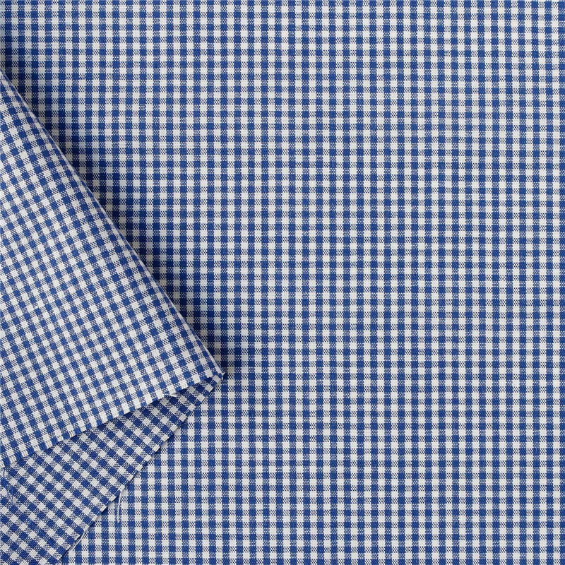 日本紐釦貿易 40sギンガムチェック 小 巾110cm×2m切売カット ブルー B53000Z-105-2M 1枚（ご注文単位1枚）【直送品】