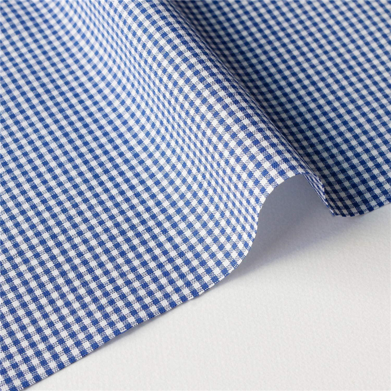 日本紐釦貿易 40sギンガムチェック 小 巾110cm×3m切売カット ブルー B53000Z-105-3M 1枚（ご注文単位1枚）【直送品】