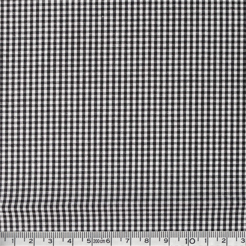 双日ファッション 40sギンガムチェック 小 巾110cm×5m切売カット ブラック B53000Z-106-5M 1枚（ご注文単位1枚）【直送品】