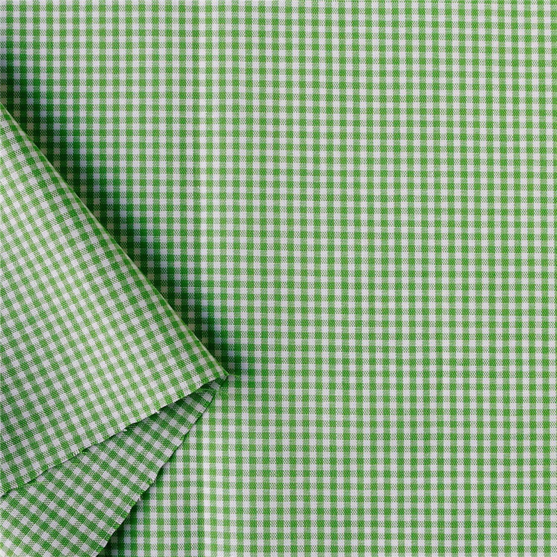 日本紐釦貿易 40sギンガムチェック 小 巾110cm×7m切売カット グリーン B53000Z-110-7M 1枚（ご注文単位1枚）【直送品】