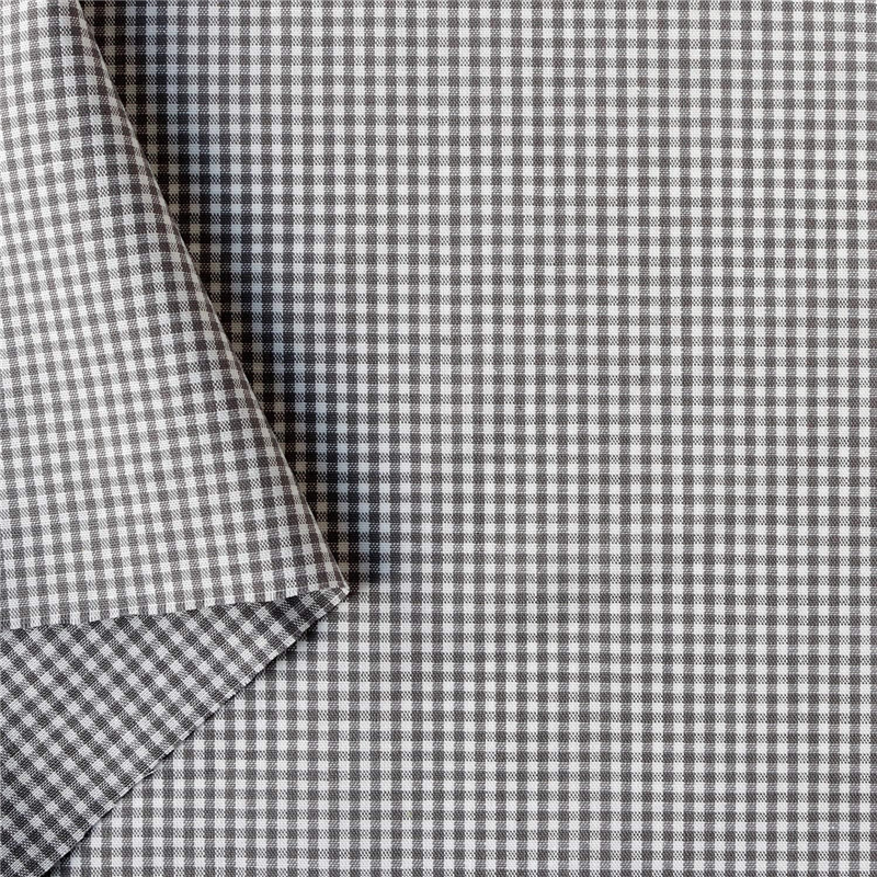 日本紐釦貿易 40sギンガムチェック 小 巾110cm×2m切売カット グレー B53000Z-114-2M 1枚（ご注文単位1枚）【直送品】