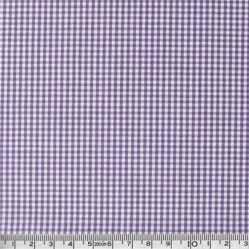 双日ファッション 40sギンガムチェック 小 巾110cm×6m切売カット パープル B53000Z-121-6M 1枚（ご注文単位1枚）【直送品】