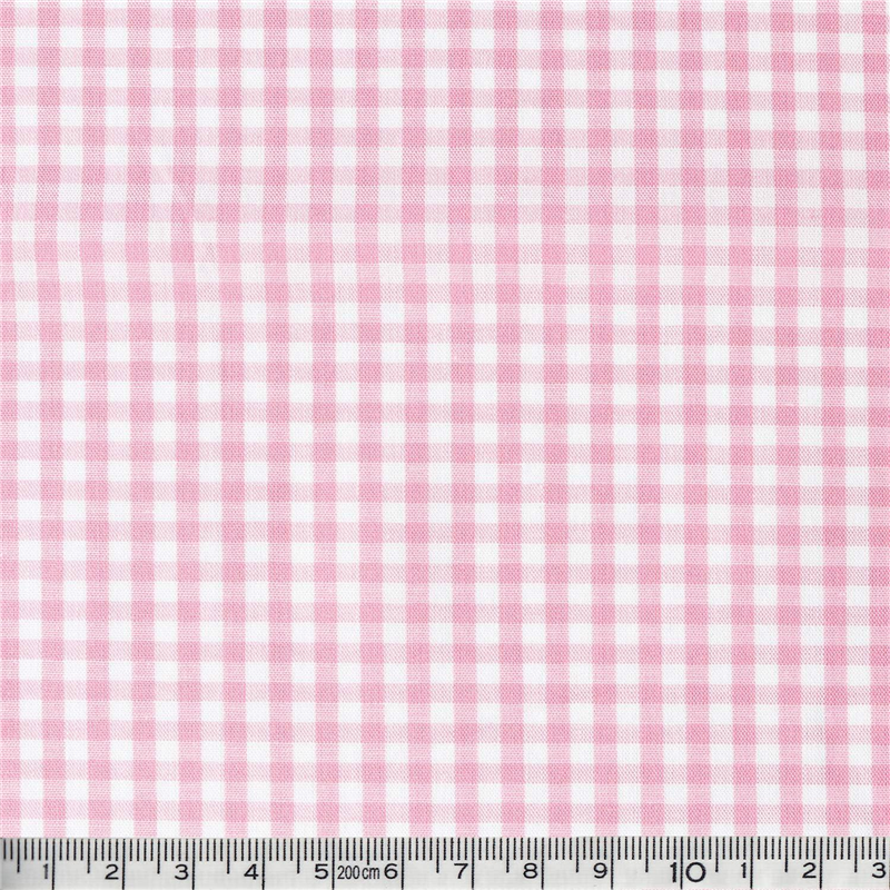 日本紐釦貿易 40sギンガムチェック 中 巾110cm×4m切売カット ピンク B53000Z-201-4M 1枚（ご注文単位1枚）【直送品】