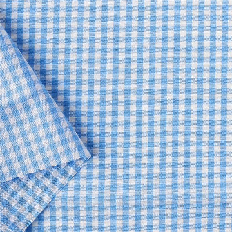 双日ファッション 40sギンガムチェック 中 巾110cm×6m切売カット ライトブルー B53000Z-202-6M 1枚（ご注文単位1枚）【直送品】