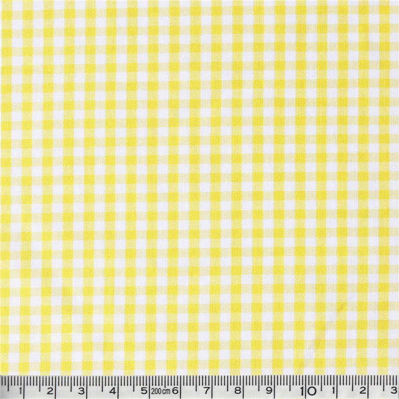 双日ファッション 40sギンガムチェック 中 巾110cm×4m切売カット イエロー B53000Z-203-4M 1枚（ご注文単位1枚）【直送品】