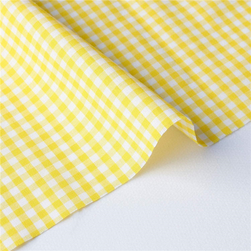 双日ファッション 40sギンガムチェック 中 巾110cm×5m切売カット イエロー B53000Z-203-5M 1枚（ご注文単位1枚）【直送品】