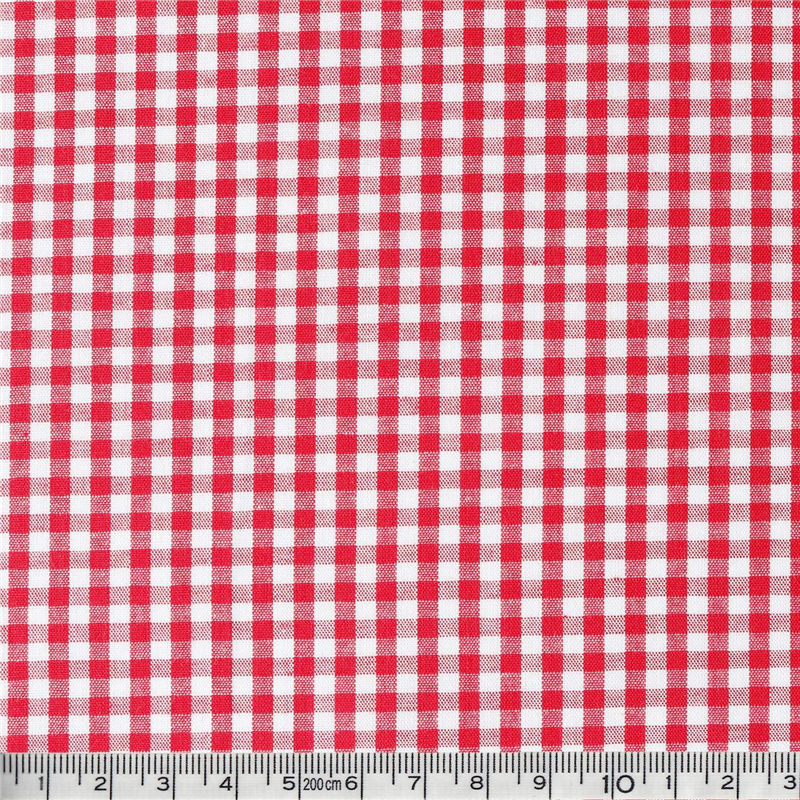 双日ファッション 40sギンガムチェック 中 巾110cm×5m切売カット レッド B53000Z-204-5M 1枚（ご注文単位1枚）【直送品】
