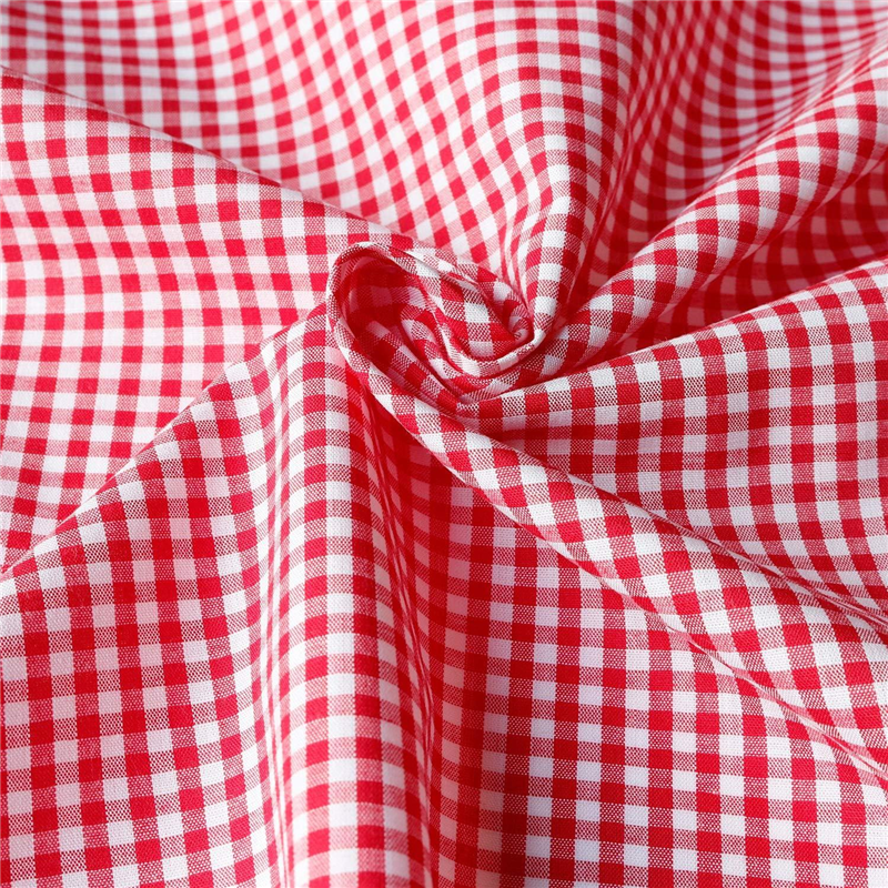 日本紐釦貿易 40sギンガムチェック 中 巾110cm×9m切売カット レッド B53000Z-204-9M 1枚(ご注文単位1枚)【直送品】