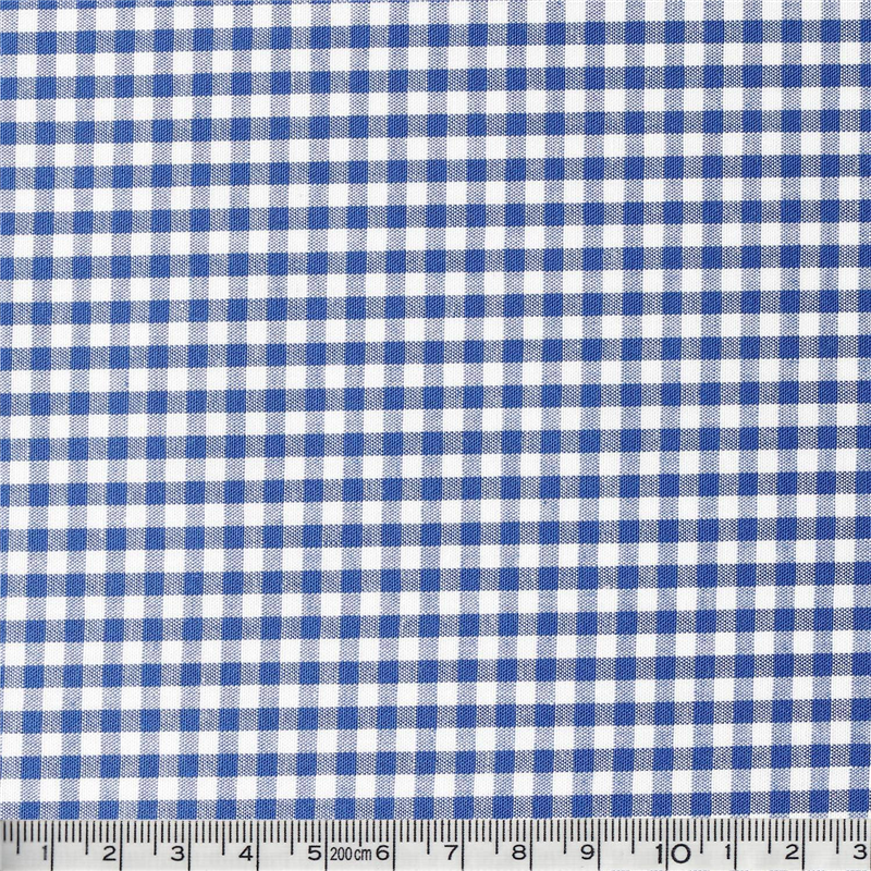 双日ファッション 40sギンガムチェック 中 巾110cm×7m切売カット ブルー B53000Z-205-7M 1枚（ご注文単位1枚）【直送品】