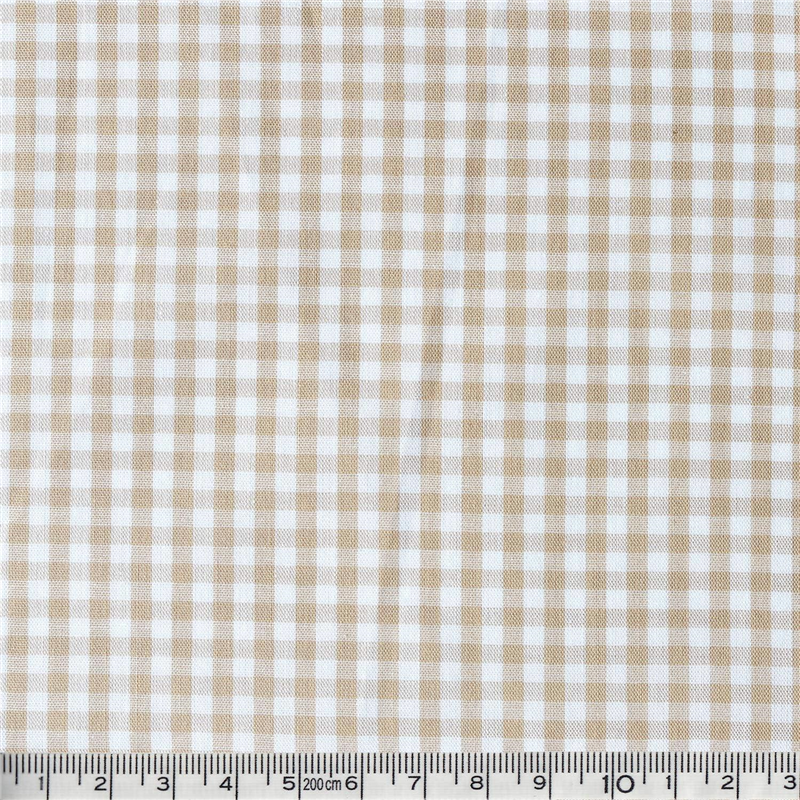 双日ファッション 40sギンガムチェック 中 巾110cm×4m切売カット ベージュ B53000Z-211-4M 1枚（ご注文単位1枚）【直送品】