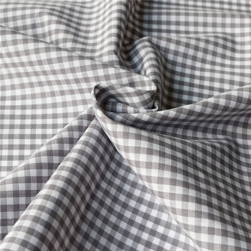 日本紐釦貿易 40sギンガムチェック 中 巾110cm×2m切売カット グレー B53000Z-214-2M 1枚（ご注文単位1枚）【直送品】