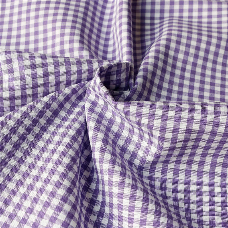 日本紐釦貿易 40sギンガムチェック 中 巾110cm×4m切売カット パープル B53000Z-221-4M 1枚（ご注文単位1枚）【直送品】