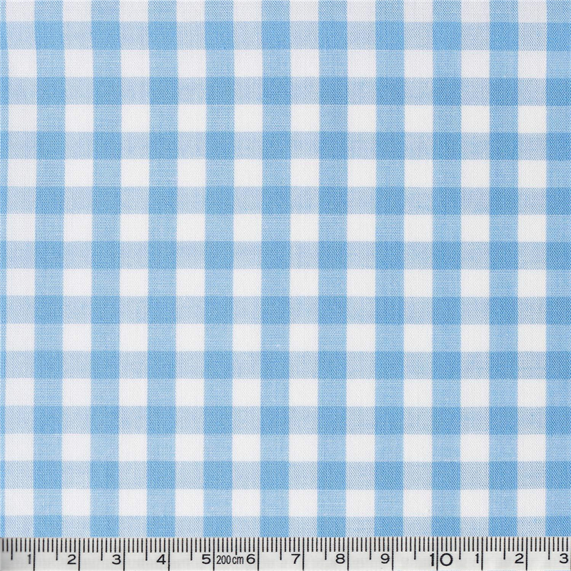 双日ファッション 40sギンガムチェック 大 巾110cm×7m切売カット ライトブルー B53000Z-302-7M 1枚（ご注文単位1枚）【直送品】