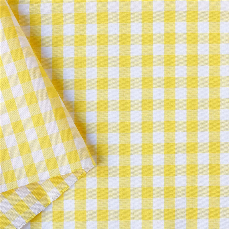 双日ファッション 40sギンガムチェック 大 巾110cm×9m切売カット イエロー B53000Z-303-9M 1枚（ご注文単位1枚）【直送品】