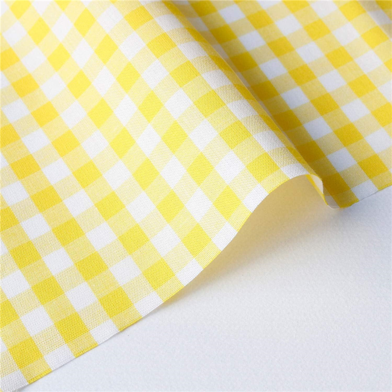 双日ファッション 40sギンガムチェック 大 巾110cm×9m切売カット イエロー B53000Z-303-9M 1枚（ご注文単位1枚）【直送品】