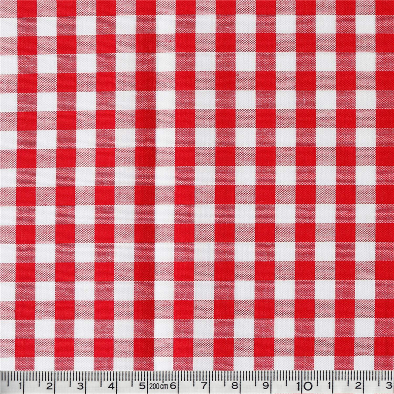 日本紐釦貿易 40sギンガムチェック 大 巾110cm×4m切売カット レッド B53000Z-304-4M 1枚（ご注文単位1枚）【直送品】