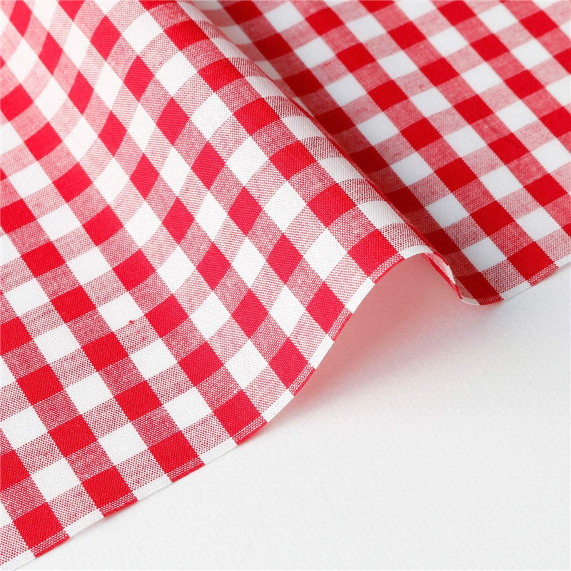 日本紐釦貿易 40sギンガムチェック 大 巾110cm×6m切売カット レッド B53000Z-304-6M 1枚（ご注文単位1枚）【直送品】