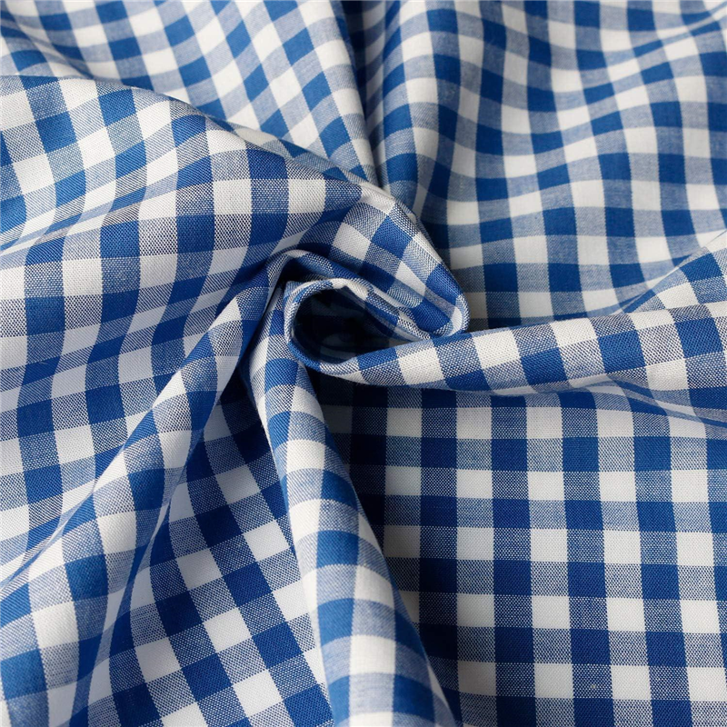 日本紐釦貿易 40sギンガムチェック 大 巾110cm×3m切売カット ブルー B53000Z-305-3M 1枚（ご注文単位1枚）【直送品】