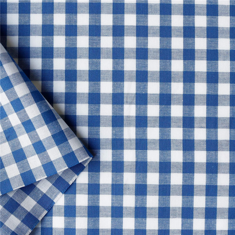 日本紐釦貿易 40sギンガムチェック 大 巾110cm×7m切売カット ブルー B53000Z-305-7M 1枚（ご注文単位1枚）【直送品】