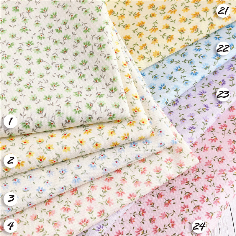 日本紐釦貿易 花柄プリント ブロード生地 巾112cm×4m切売カット グリーン系 B6100Z-3-1-4M 1枚（ご注文単位1枚）【直送品】