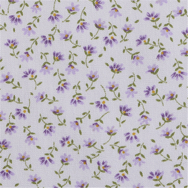 日本紐釦貿易 花柄プリント ブロード生地 巾112cm×2m切売カット パープル系 B6100Z-3-23-2M 1枚（ご注文単位1枚）【直送品】