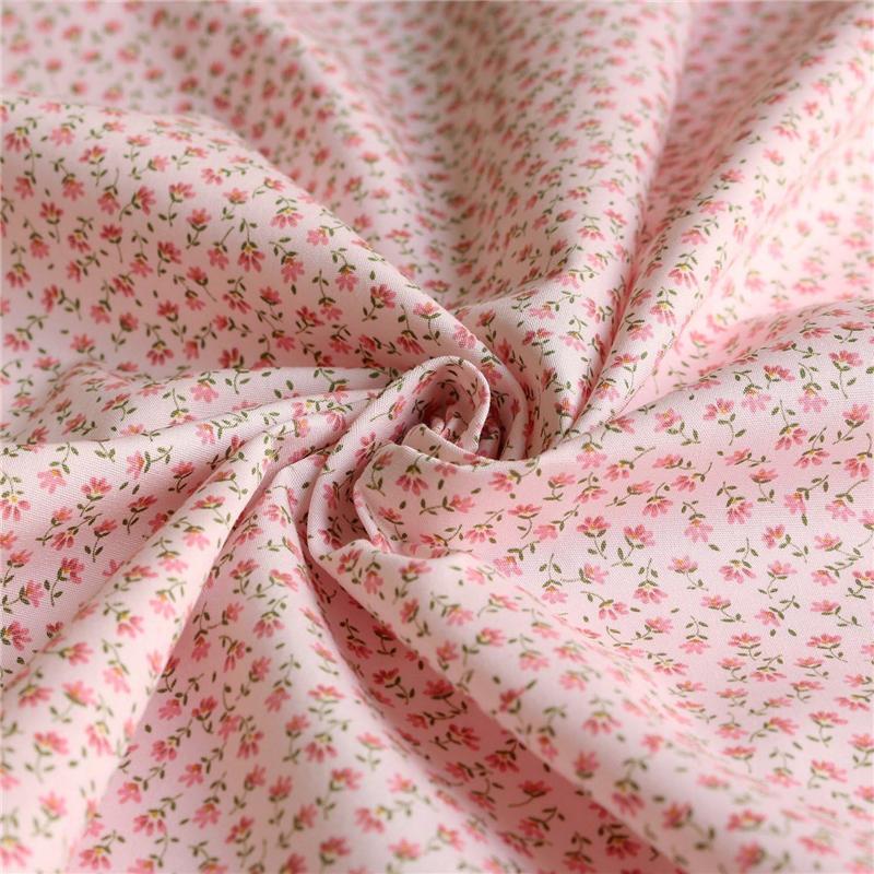 日本紐釦貿易 花柄プリント ブロード生地 巾112cm×10m切売カット ピンク系 B6100Z-3-24-10M 1枚（ご注文単位1枚）【直送品】