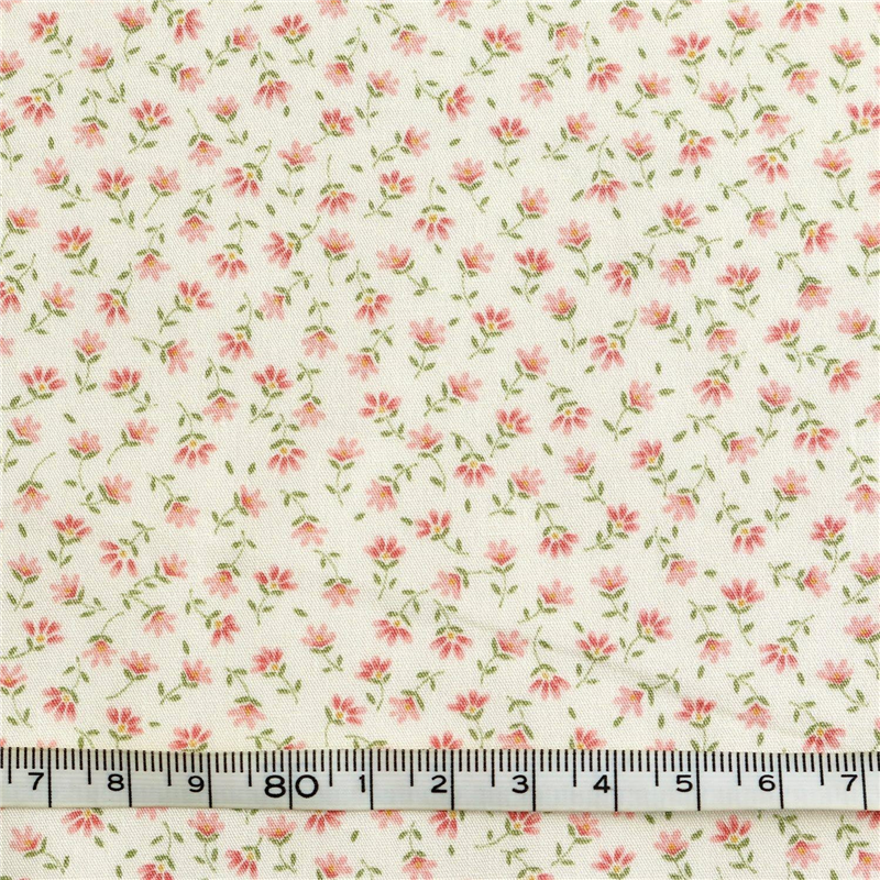 日本紐釦貿易 花柄プリント ブロード生地 巾112cm×8m切売カット ピンク系 B6100Z-3-4-8M 1枚(ご注文単位1枚)【直送品】