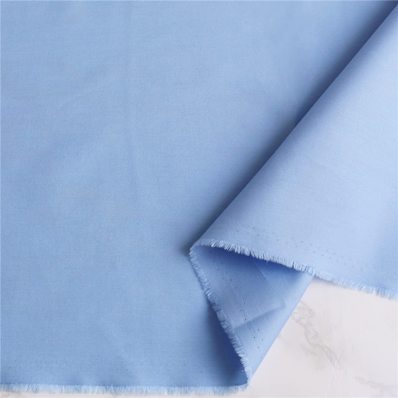 日本紐釦貿易 ブロード生地 無地 巾約112cm 3mカット モーニングブルー B64500-11-3M 1枚（ご注文単位1枚）【直送品】