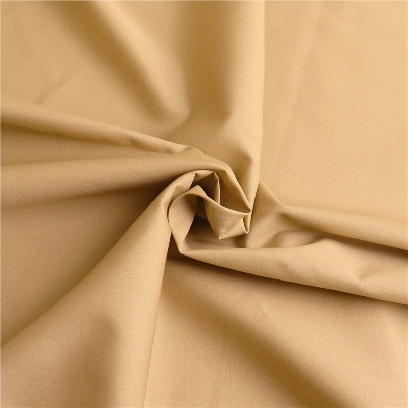 日本紐釦貿易 ブロード生地 無地 巾約112cm 5mカット オークル B64500-15-5M 1枚（ご注文単位1枚）【直送品】